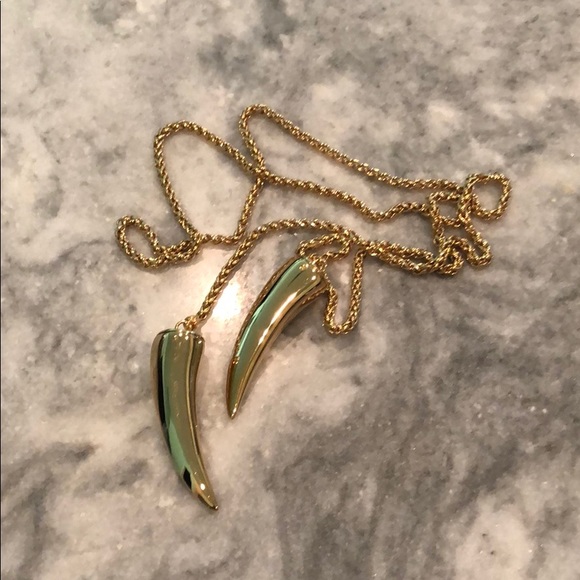 Giuseppe Zanotti Gold Horn Necklace - Picture 3 of 6